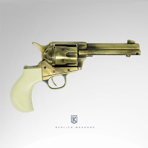 Deko Colt Thunderer messing-poliert/elfenbein