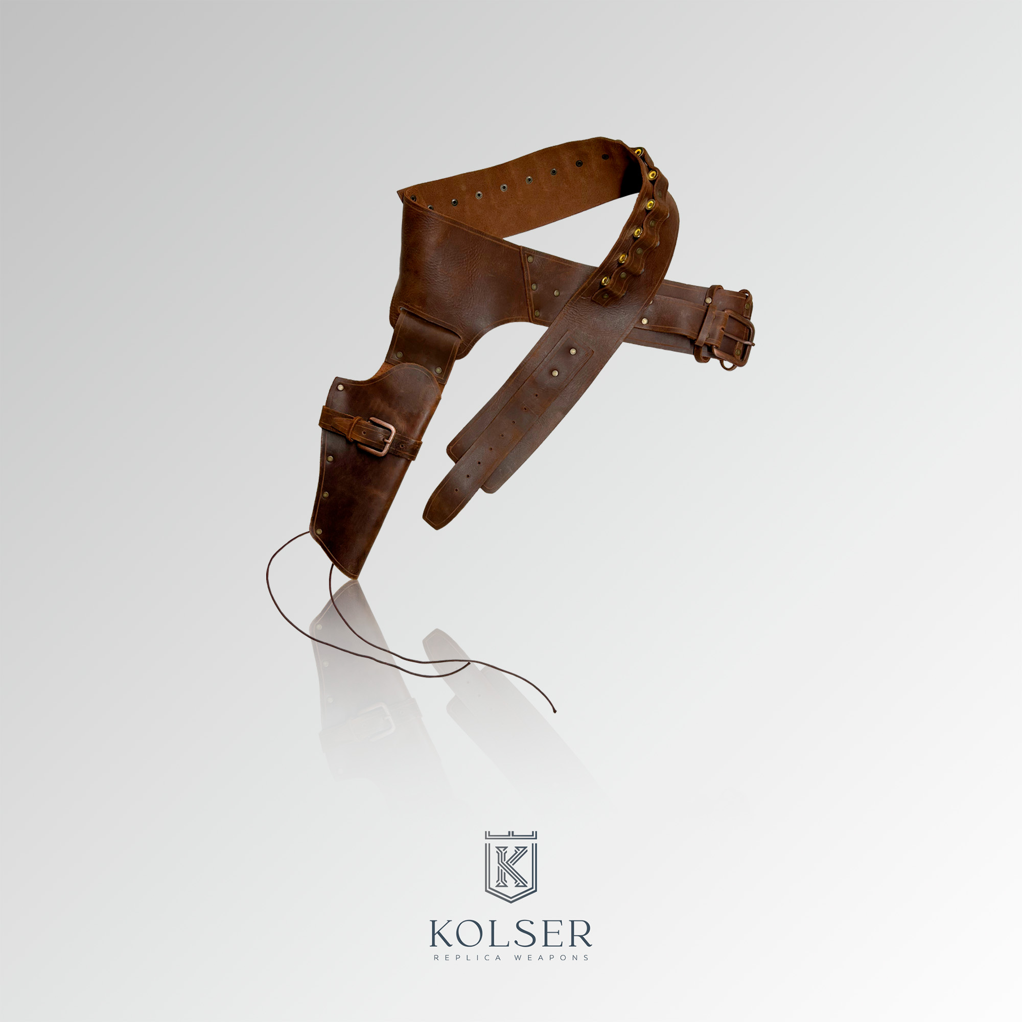 Kolser Revolvergürtel mit einem Holster