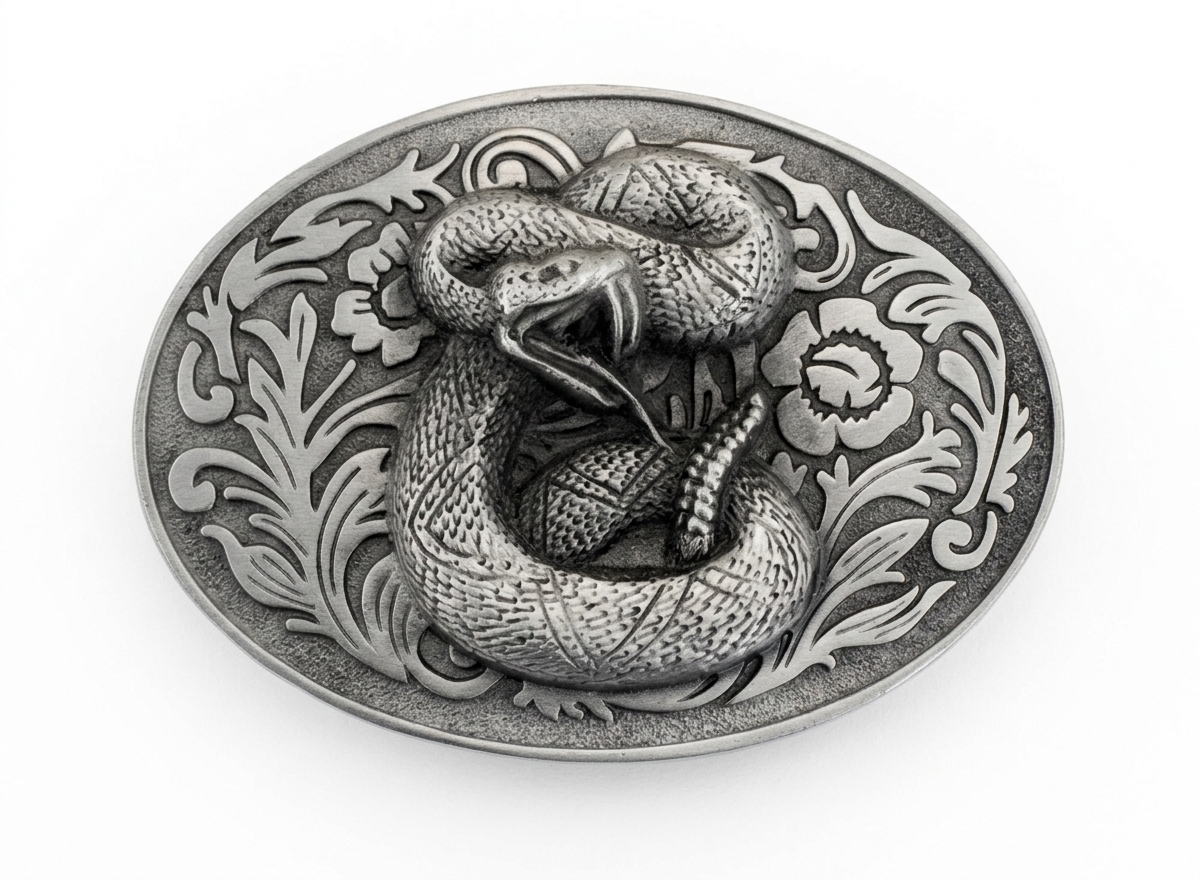 Gürtelschnalle S 22509 Klapperschlange