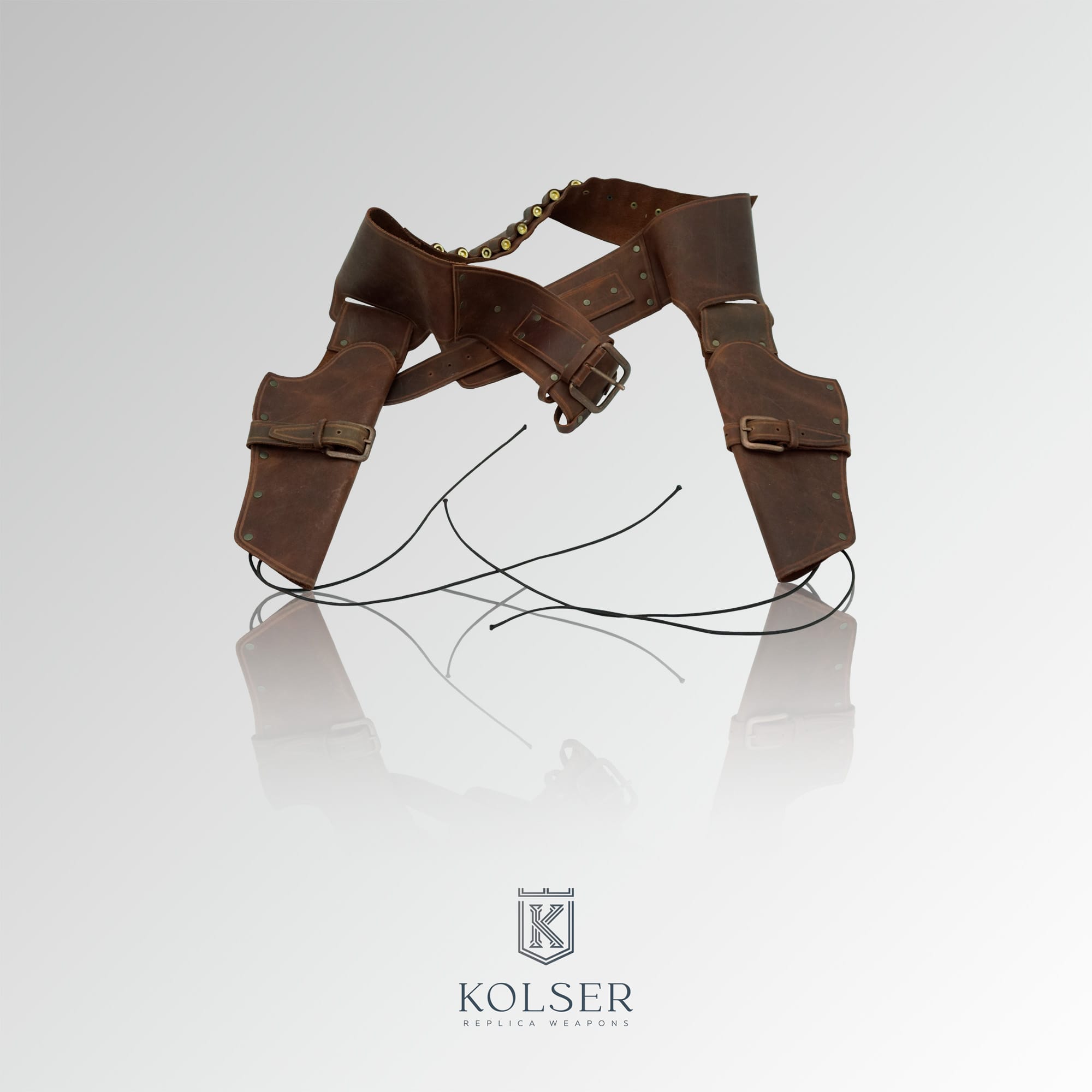 Kolser Revolvergürtel mit zwei Holstern