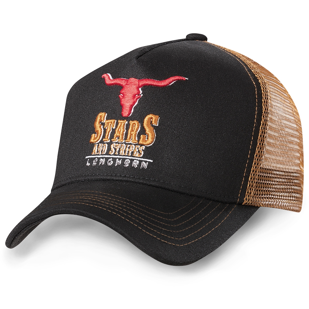 Truckercap TC Longhorn schwarz