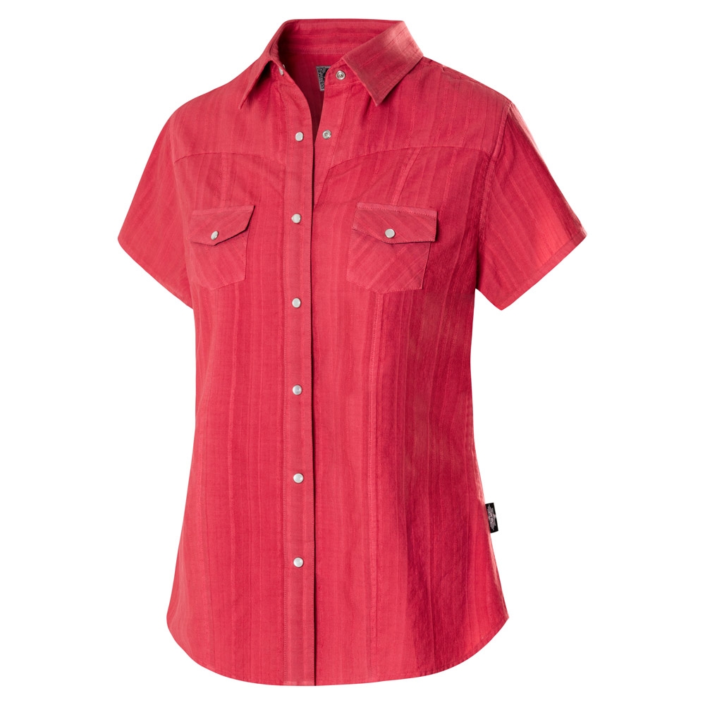 Westernbluse Malina rot