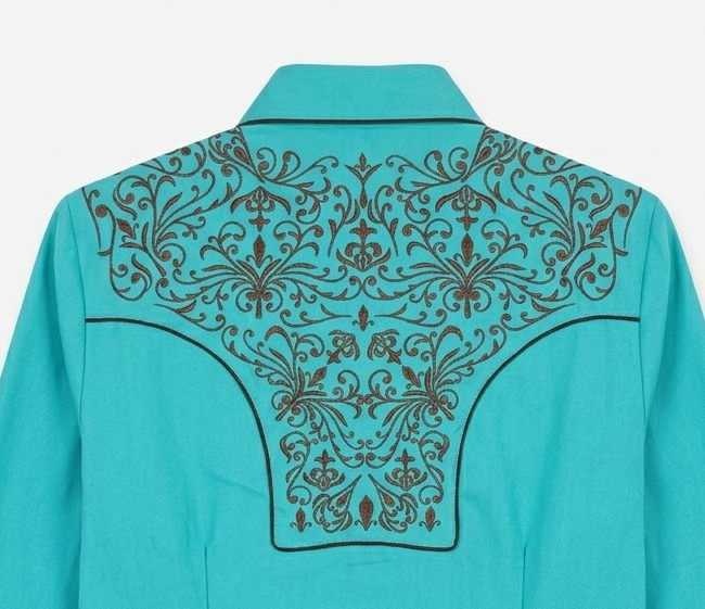 Rangers Westernbluse Avery türkis