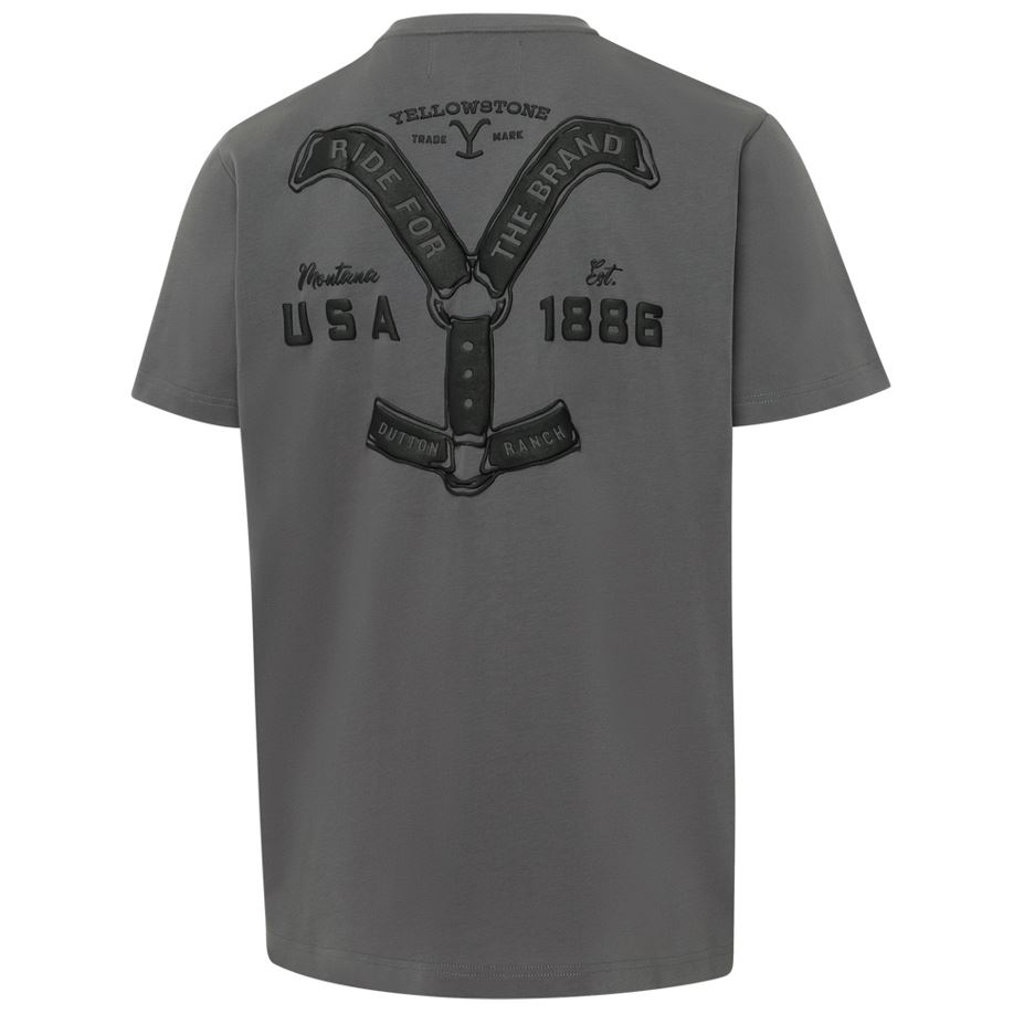 T-Shirt YELLOWSTONE Ride For The Brand grau