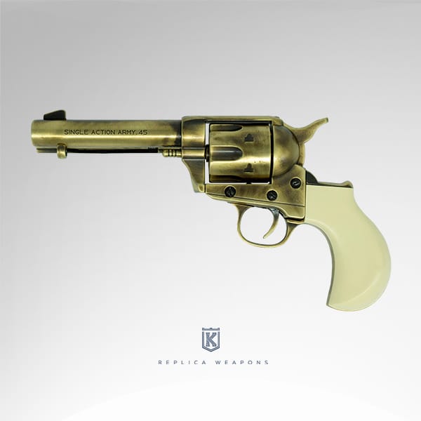 Deko Colt Thunderer messing-poliert/elfenbein