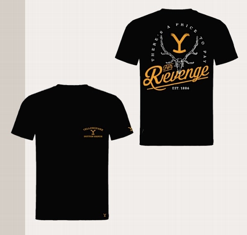 T-Shirt YELLOWSTONE For Revenge schwarz