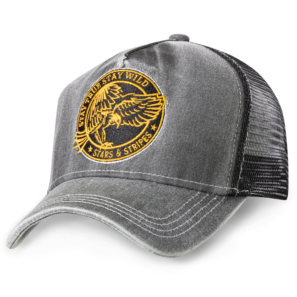 Truckercap TC Stay Wild blau