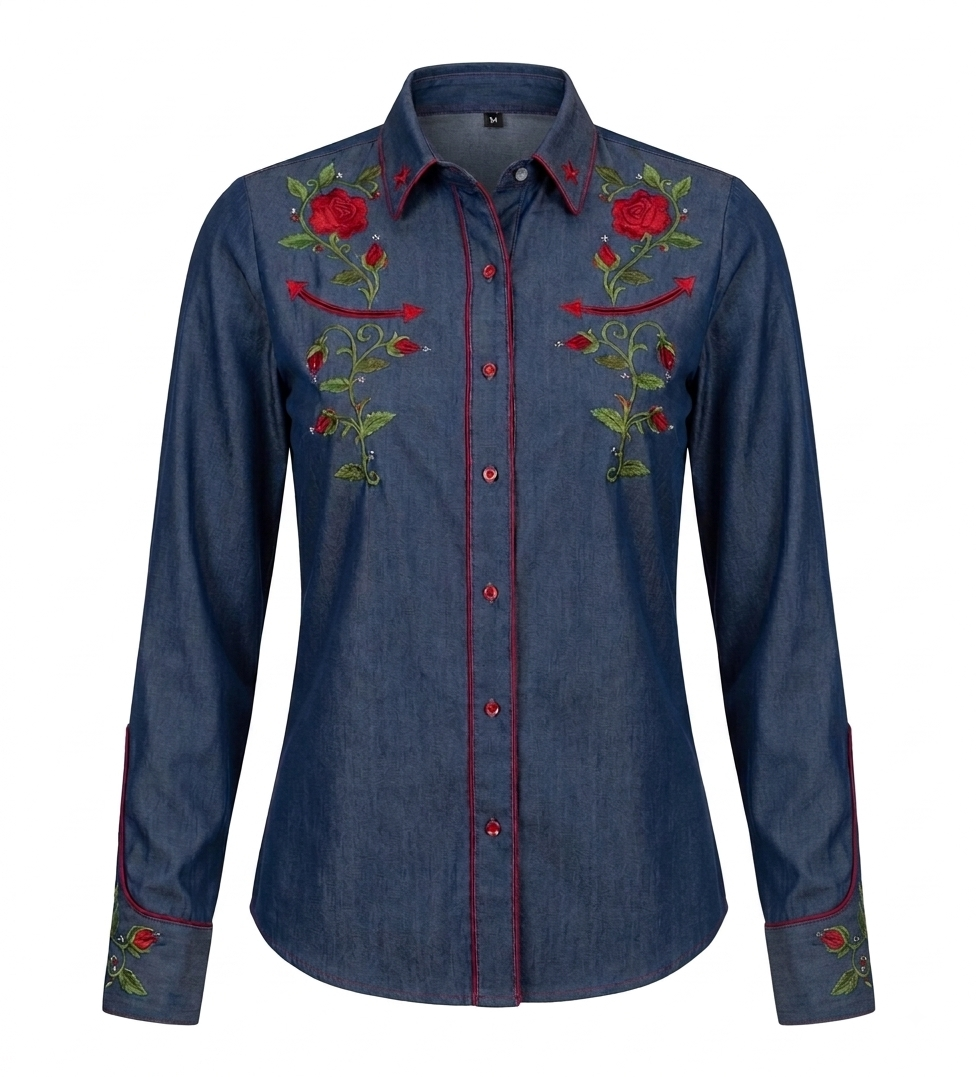 Rangers Westernbluse Megan denim
