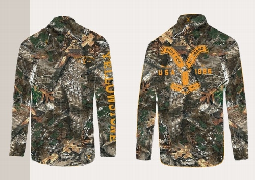 Westernhemd Yellowstone Ride for the Brand Camo