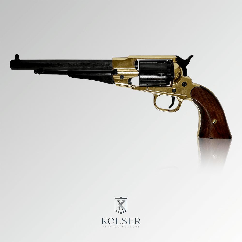 Deko Colt Remington Perkussionrevolver 1858 messing