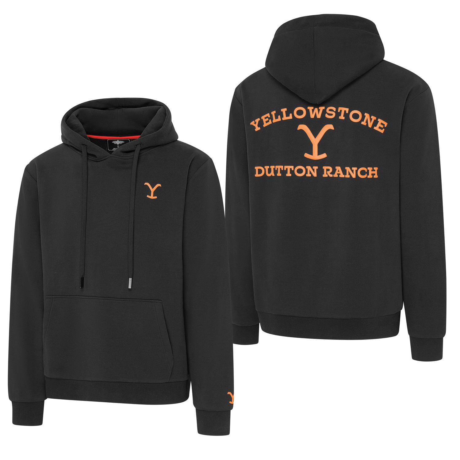Hoodie Yellowstone schwarz