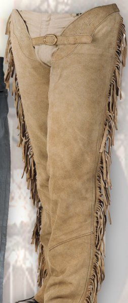Wildlederchaps beige CH 06303