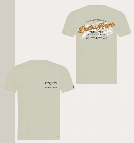 T-Shirt YELLOWSTONE So Wild So Angry beige