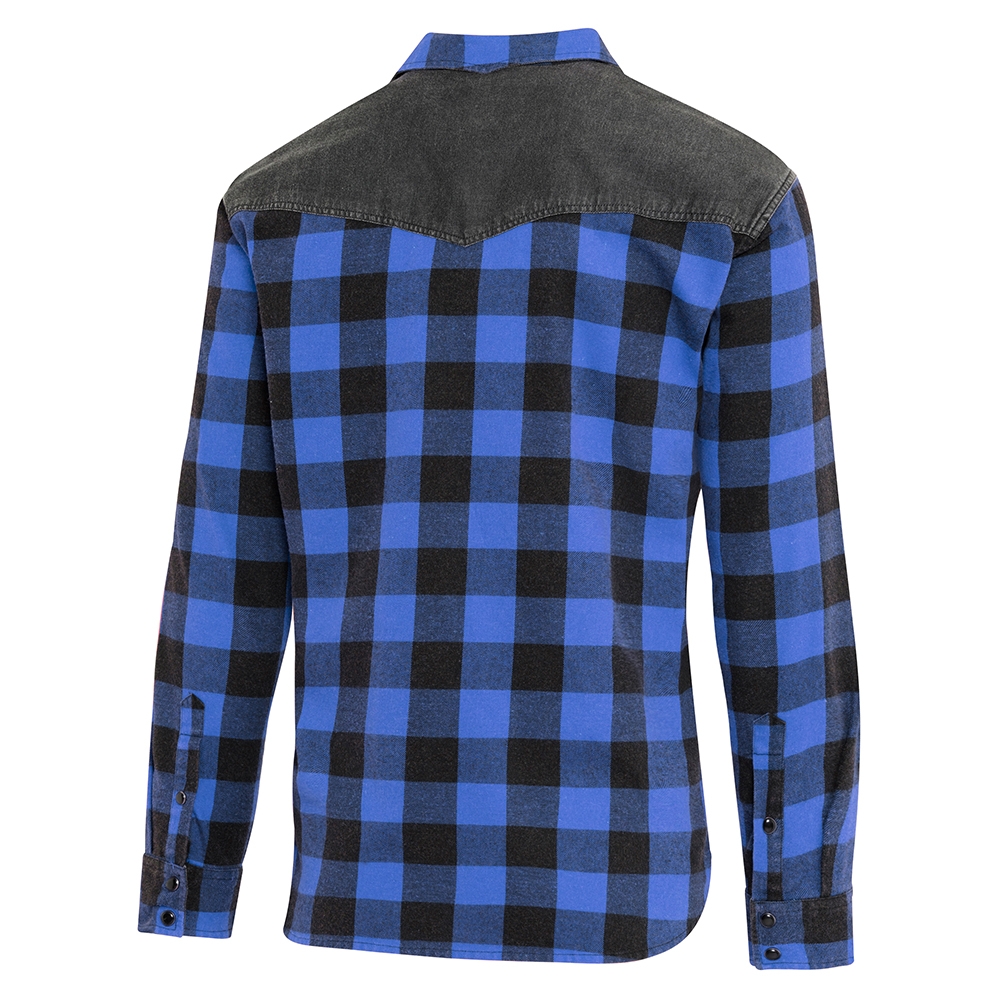 Westernhemd Lumber Jack blau