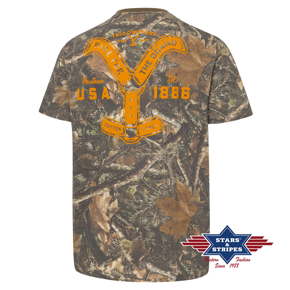 T-Shirt YELLOWSTONE Ride for the Brand camo